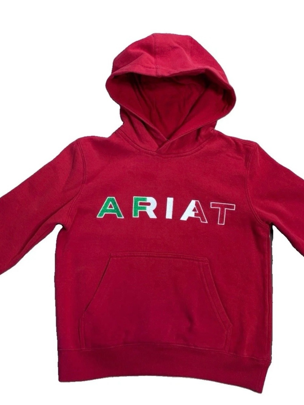 Ariat Boys Team Mexico Hoodie Red XS/7 Pullover Sweatshirt Logo 🇲🇽